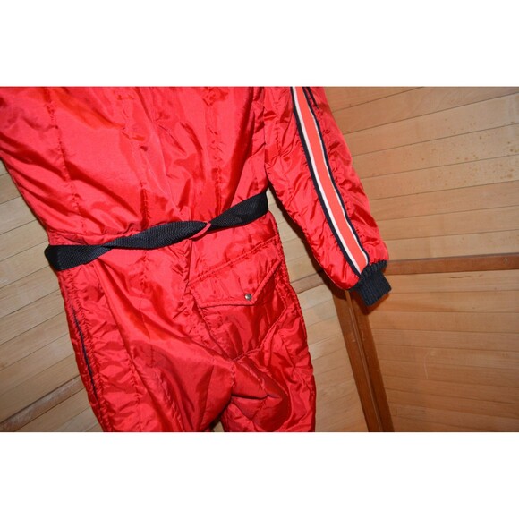 Vintage Red Polish Racing Team Official Custom One Piece Ski Suit 1960s Daco - Picture 7 of 7